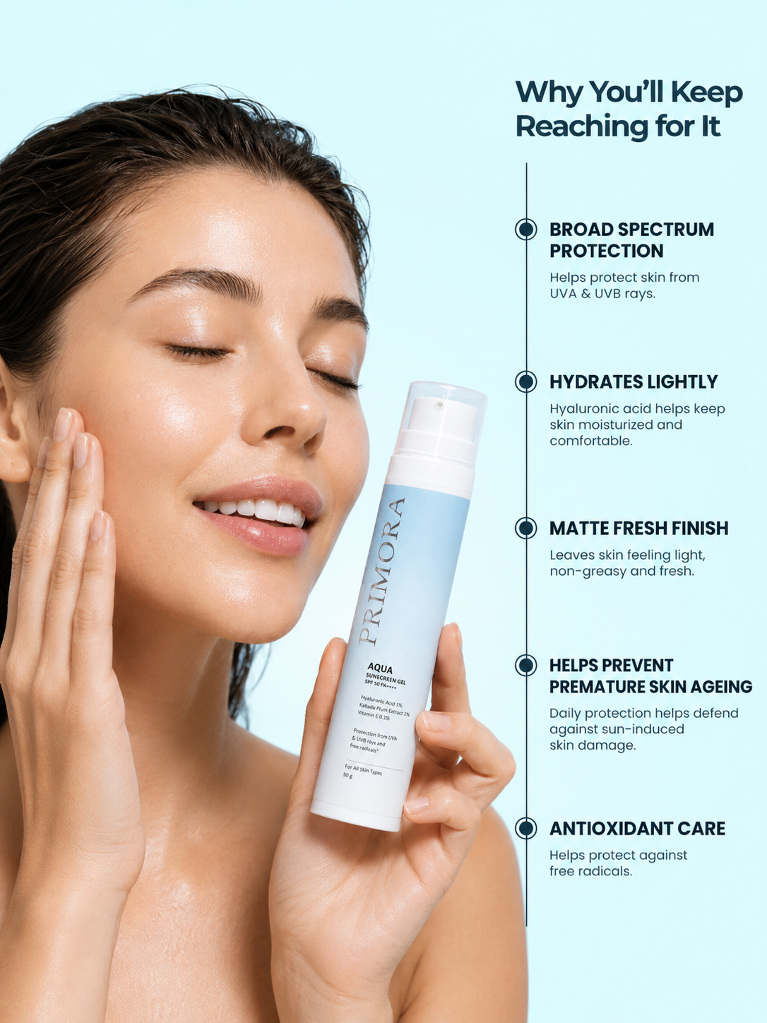 Aqua Sunscreen Gel SPF 50 PA++++