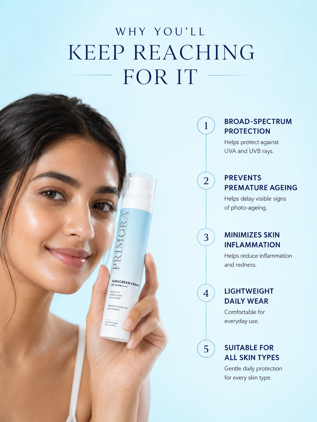 Sunscreen Cream SPF 50 PA++++